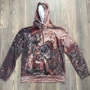 SHEIN Multicolor Wildlife Graphic Hoodie